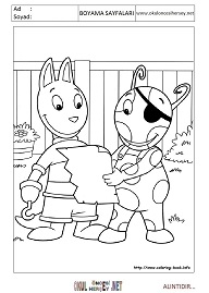 back-yardigans boyama sayfaları
